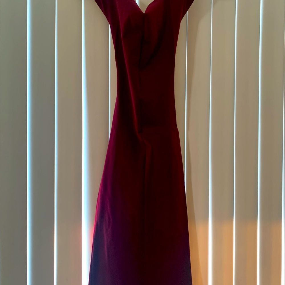Burgundy dress
